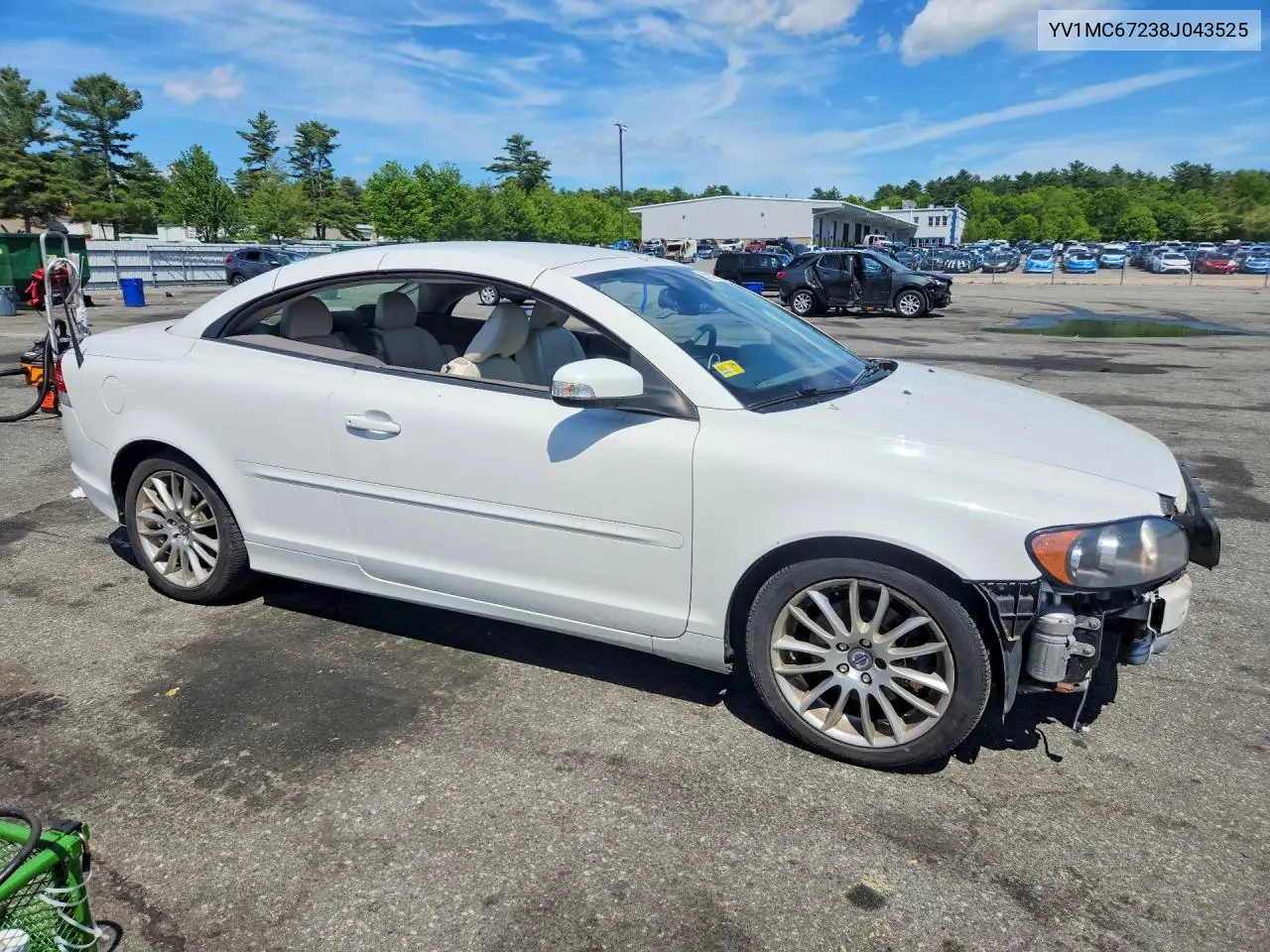 2008 Volvo C70 T5 VIN: YV1MC67238J043525 Lot: 54804166