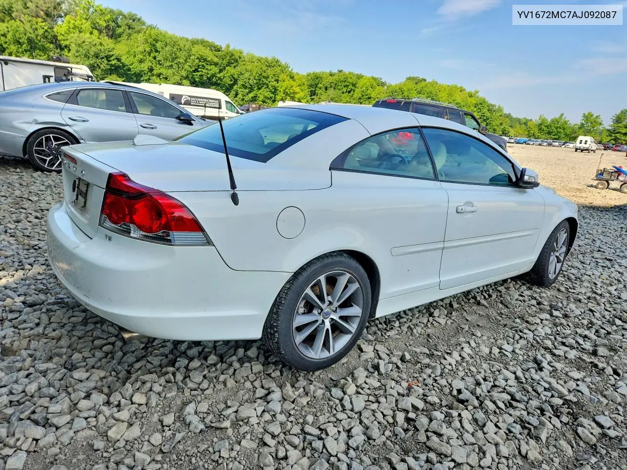 2010 Volvo C70 T5 VIN: YV1672MC7AJ092087 Lot: 61245426