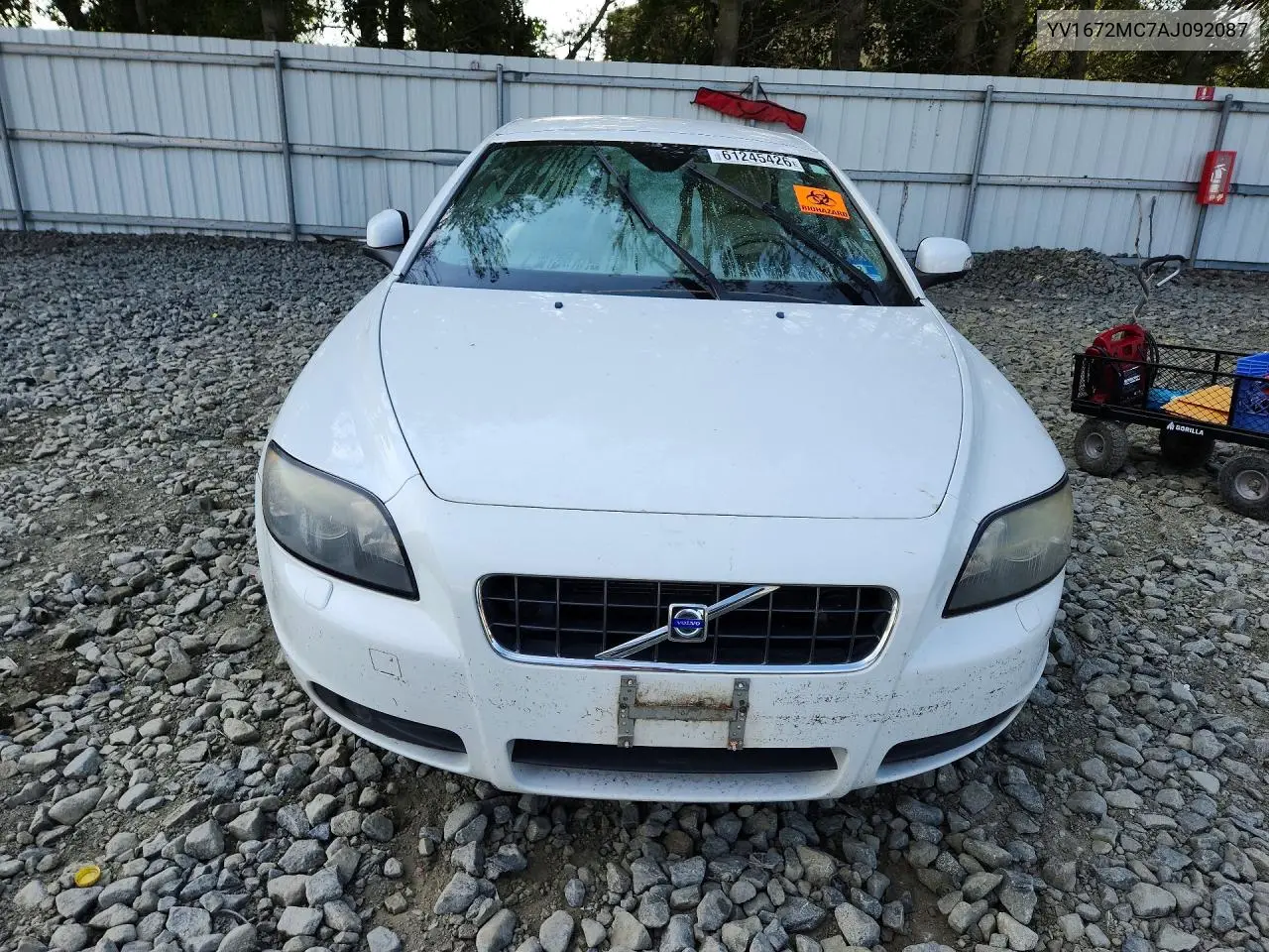 2010 Volvo C70 T5 VIN: YV1672MC7AJ092087 Lot: 61245426