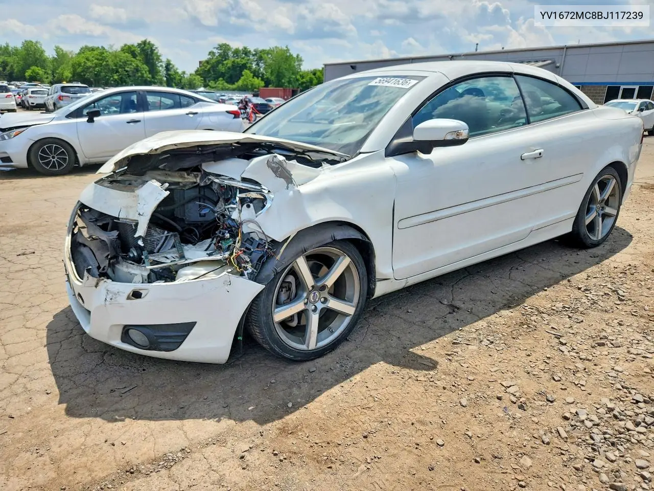 2011 Volvo C70 T5 VIN: YV1672MC8BJ117239 Lot: 56941636