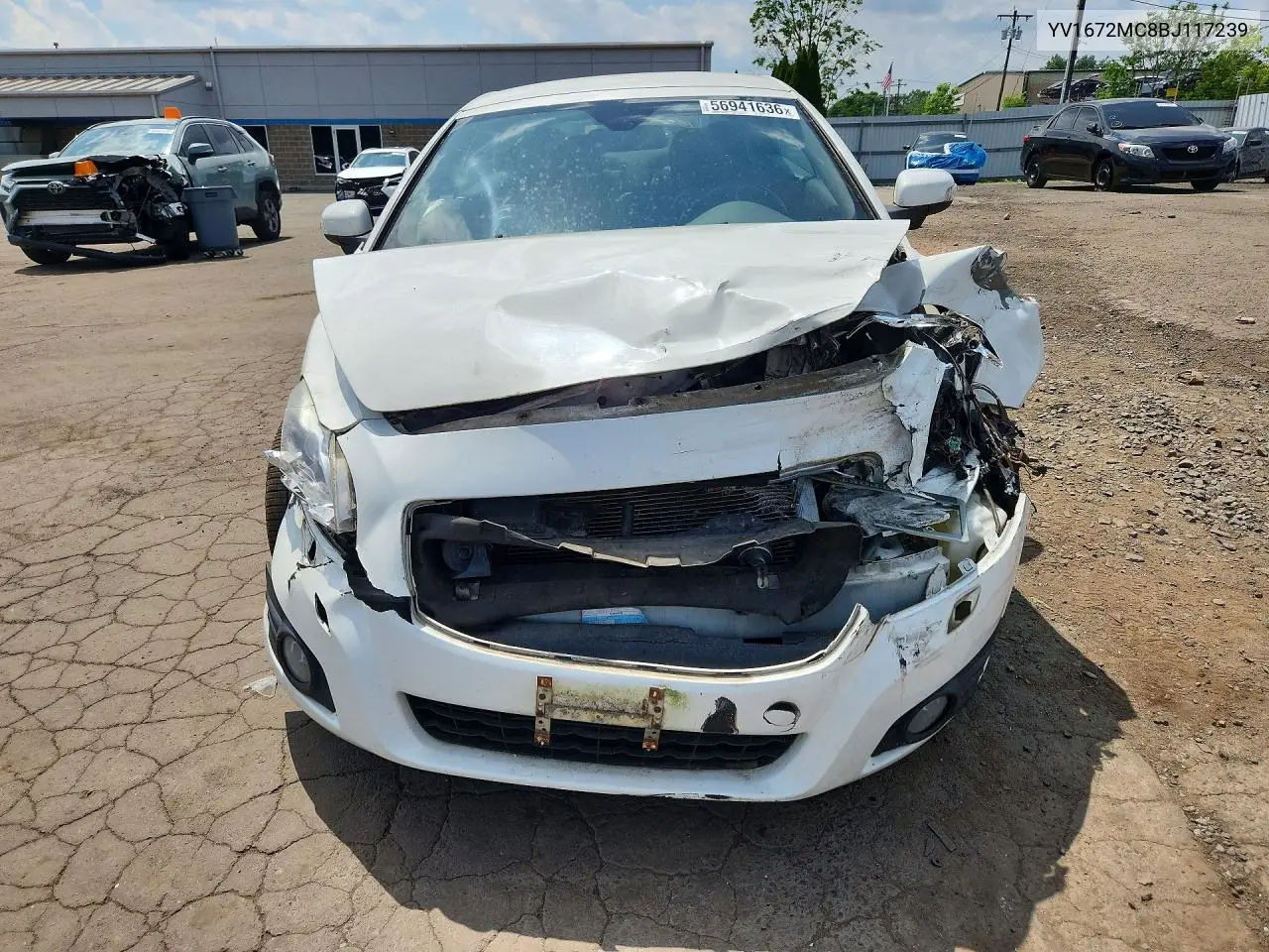 2011 Volvo C70 T5 VIN: YV1672MC8BJ117239 Lot: 56941636