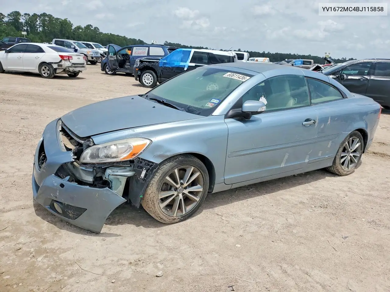 2011 Volvo C70 T5 VIN: YV1672MC4BJ115858 Lot: 60611436