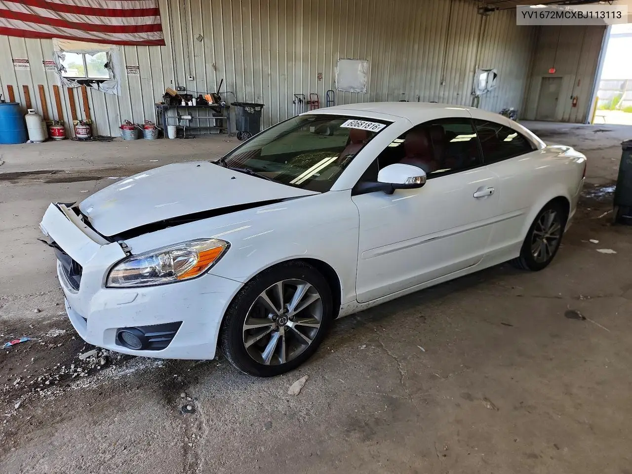 2011 Volvo C70 T5 VIN: YV1672MCXBJ113113 Lot: 60681816