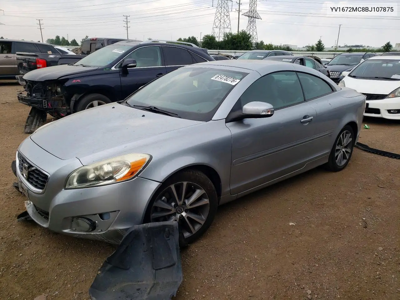 2011 Volvo C70 T5 VIN: YV1672MC8BJ107875 Lot: 61478276