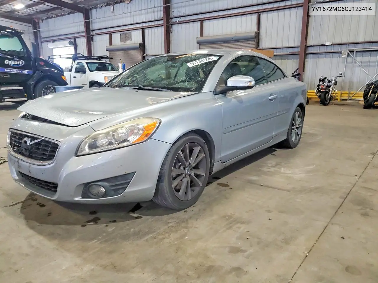 2012 Volvo C70 T5 VIN: YV1672MC6CJ123414 Lot: 56734566