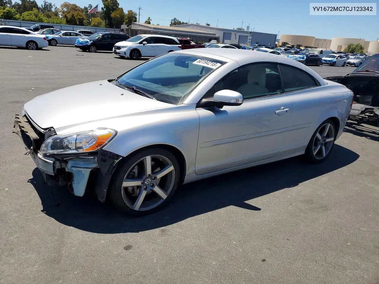 2012 Volvo C70 T5 VIN: YV1672MC7CJ123342 Lot: 60194216