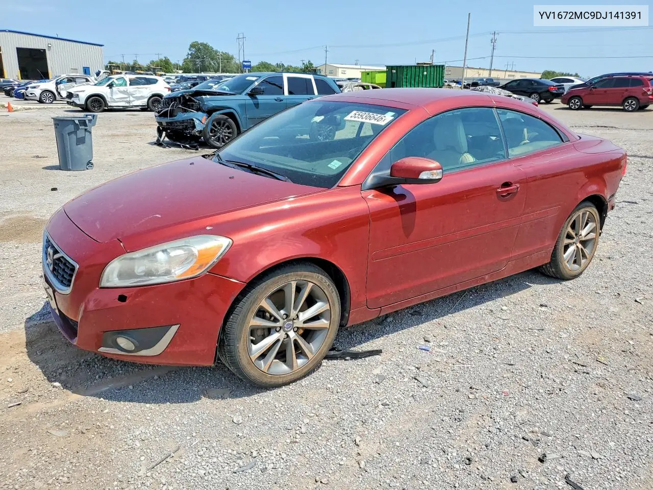 2013 Volvo C70 T5 VIN: YV1672MC9DJ141391 Lot: 55936646