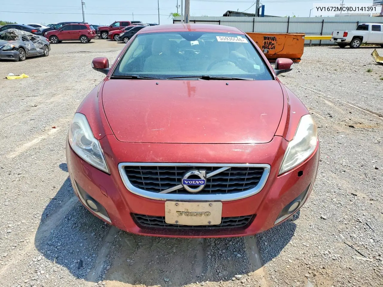 2013 Volvo C70 T5 VIN: YV1672MC9DJ141391 Lot: 55936646