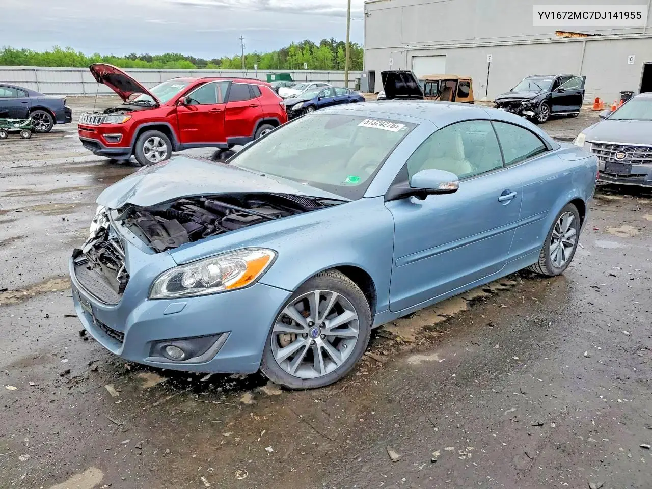 2013 Volvo C70 T5 VIN: YV1672MC7DJ141955 Lot: 56706536