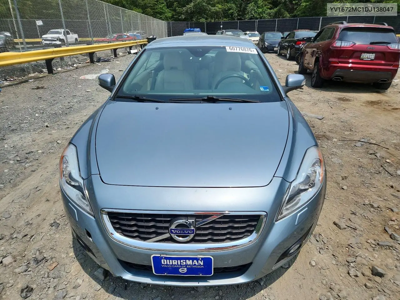 2013 Volvo C70 T5 VIN: YV1672MC1DJ138047 Lot: 60776076