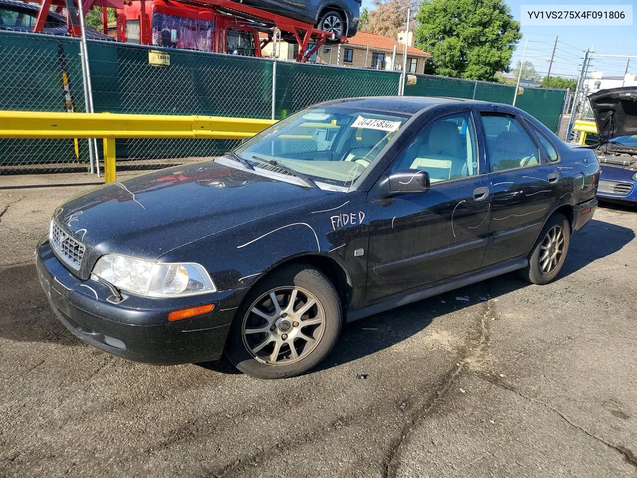 2004 Volvo S40 1.9T VIN: YV1VS275X4F091806 Lot: 60473856