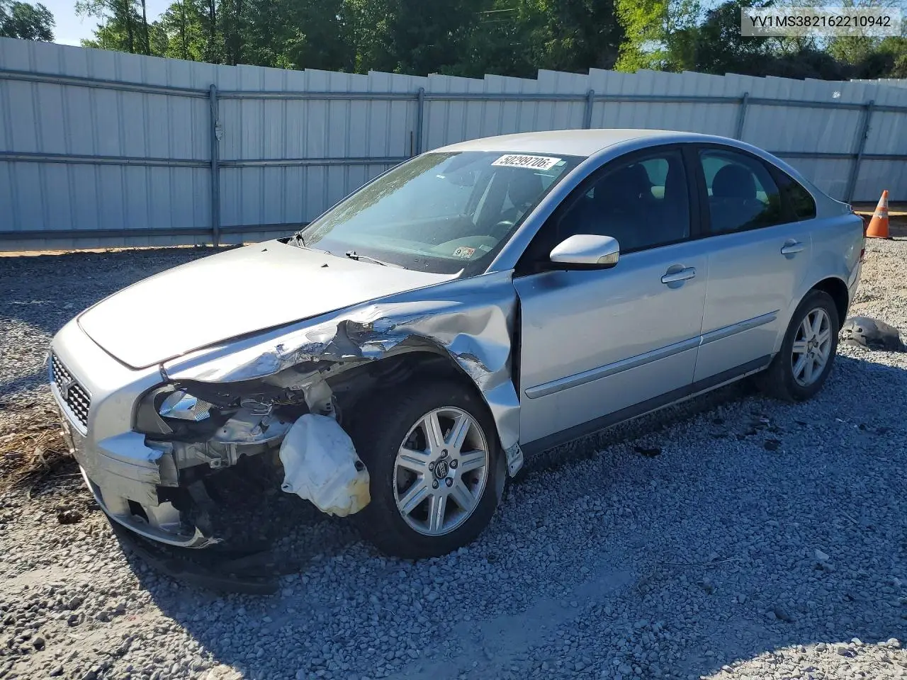 2006 Volvo S40 2.4I VIN: YV1MS382162210942 Lot: 50299706