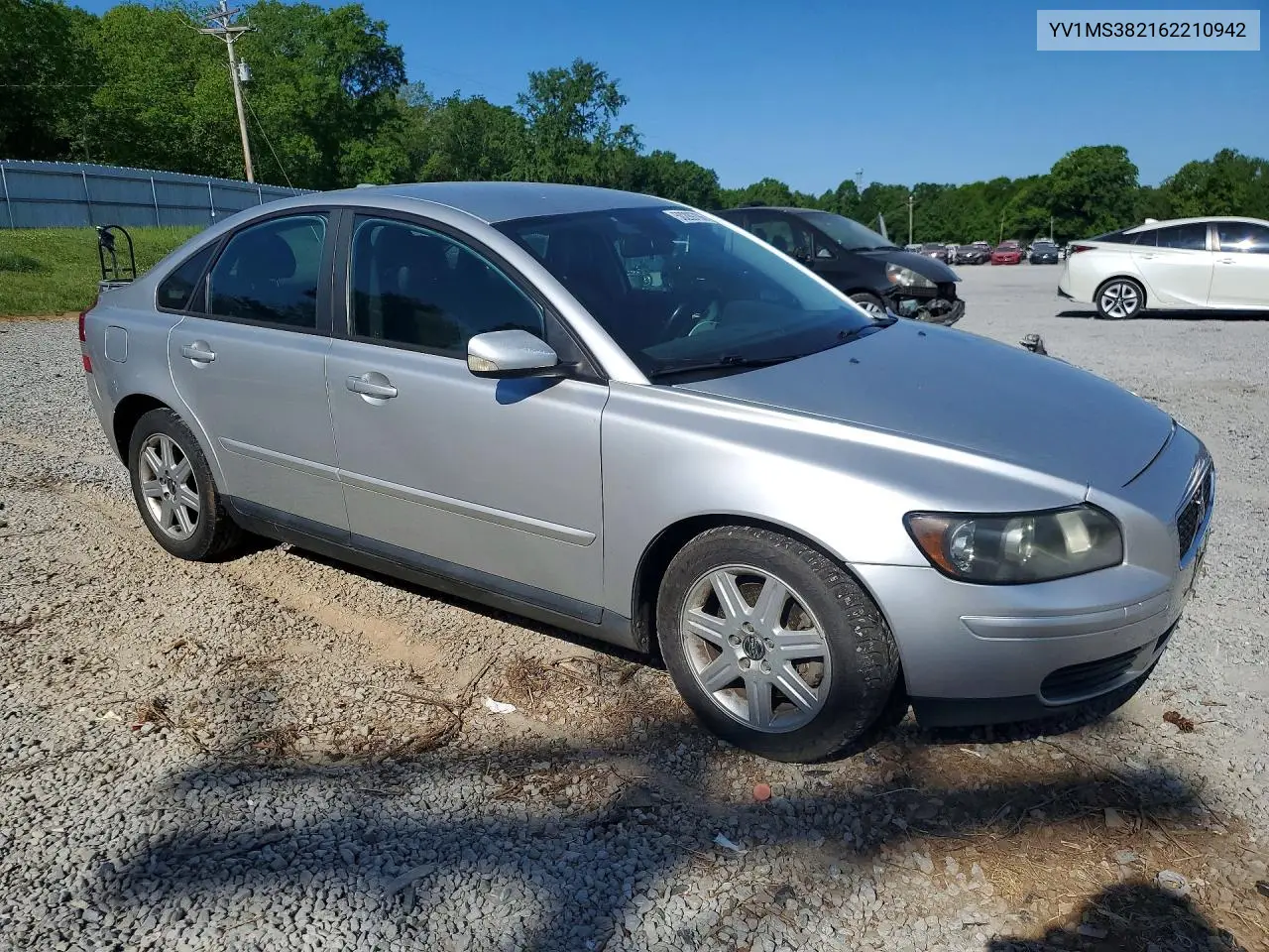 2006 Volvo S40 2.4I VIN: YV1MS382162210942 Lot: 50299706