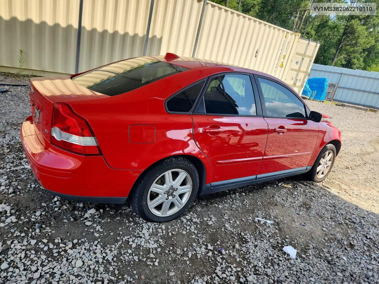 2006 Volvo S40 2.4I VIN: YV1MS382062210110 Lot: 58964116