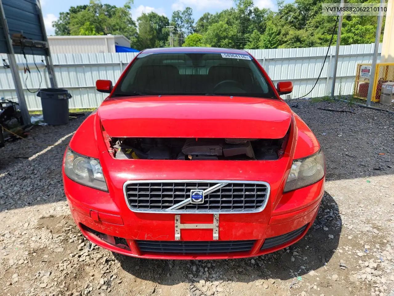 2006 Volvo S40 2.4I VIN: YV1MS382062210110 Lot: 58964116