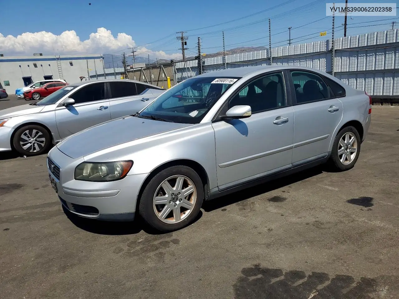 2006 Volvo S40 2.4I VIN: YV1MS390062202358 Lot: 60900116