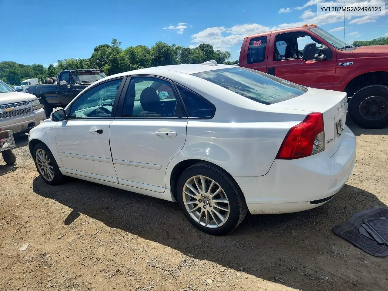 2010 Volvo S40 2.4I VIN: YV1382MS2A2496125 Lot: 57684946