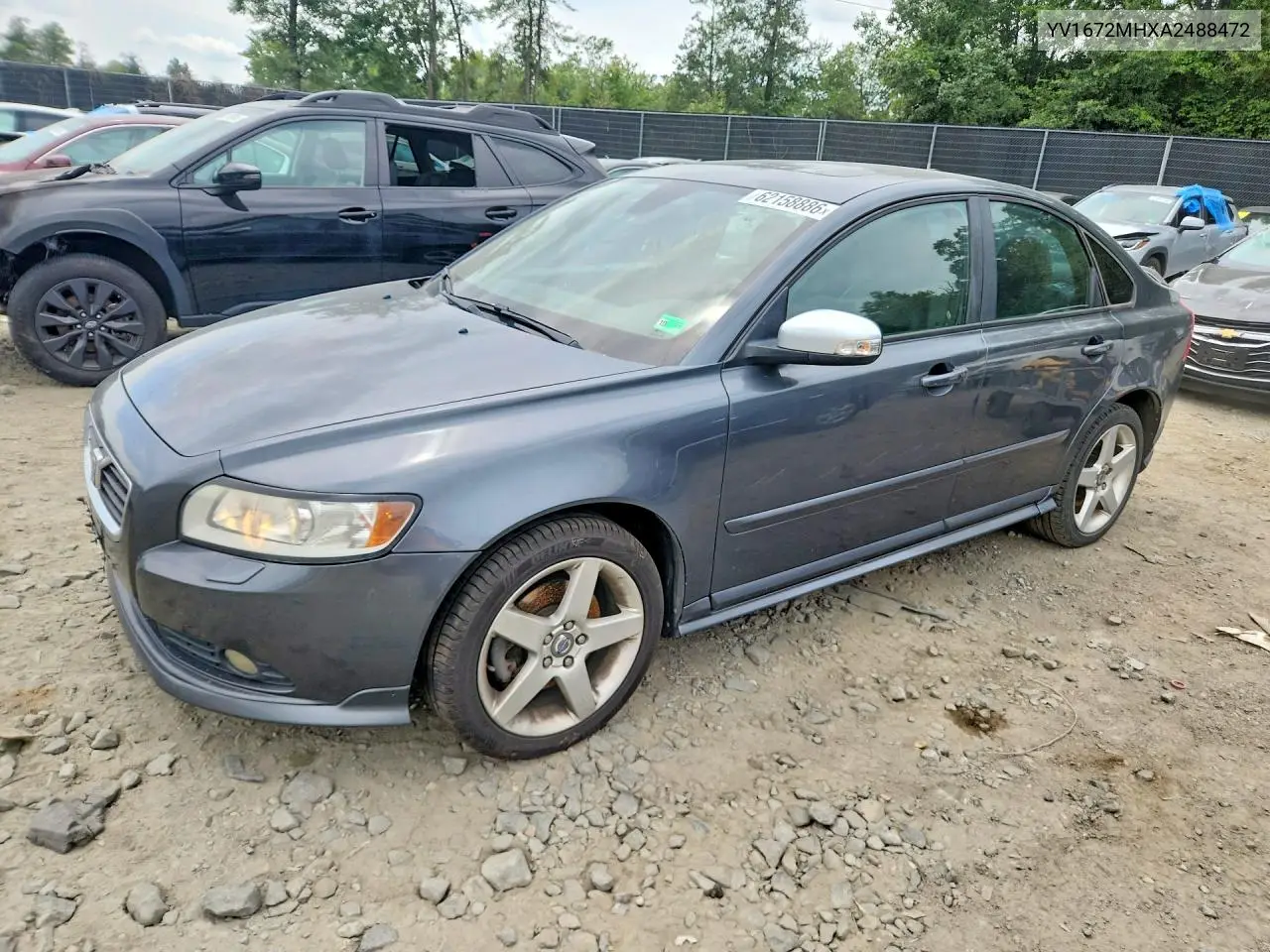 2010 Volvo S40 T5 VIN: YV1672MHXA2488472 Lot: 62158886