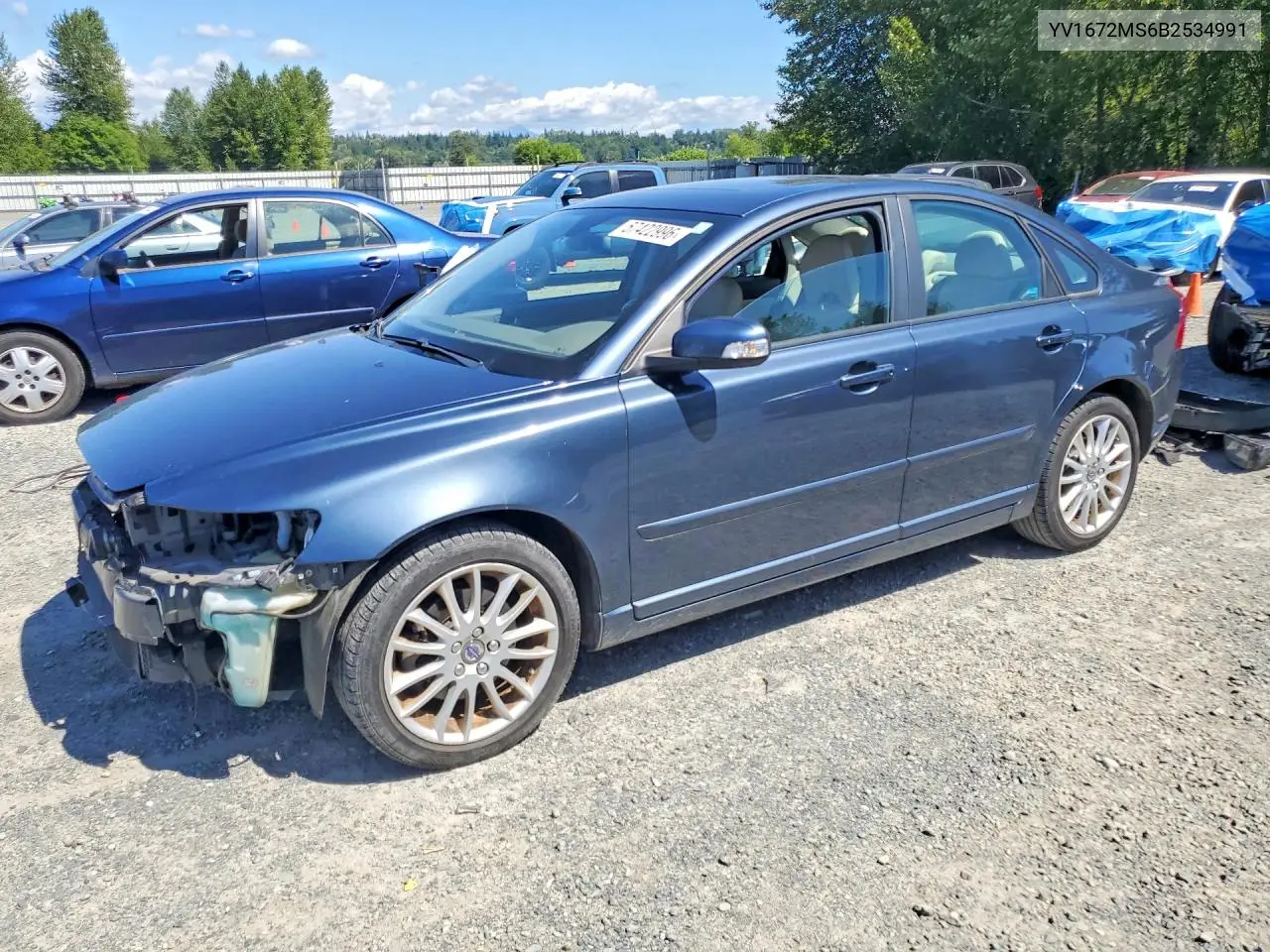 2011 Volvo S40 T5 VIN: YV1672MS6B2534991 Lot: 57422996