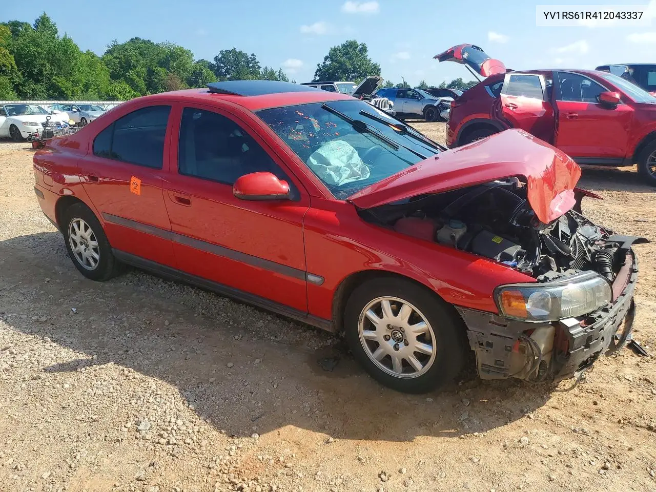 2001 Volvo S60 VIN: YV1RS61R412043337 Lot: 60150916