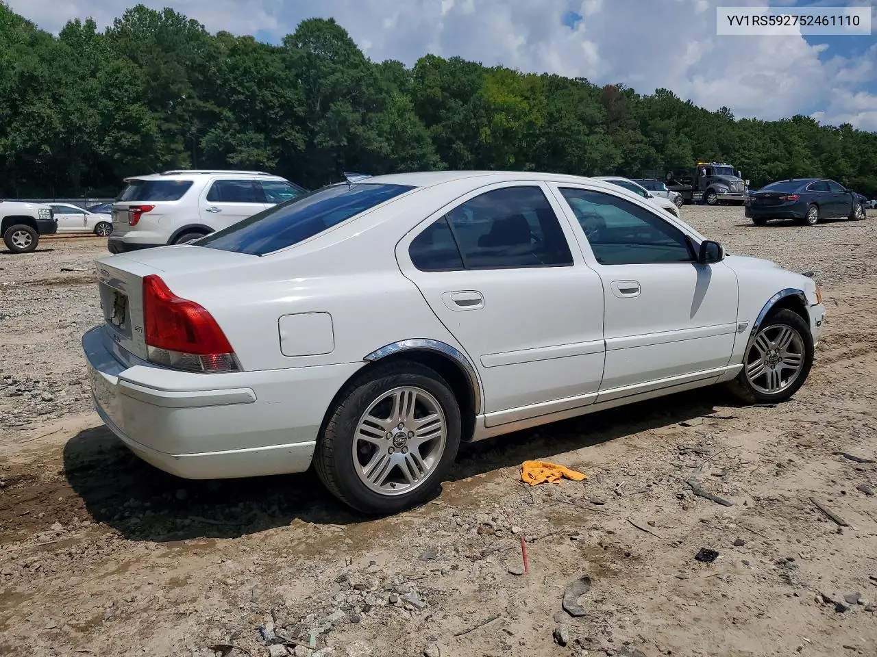2005 Volvo S60 2.5T VIN: YV1RS592752461110 Lot: 60759516