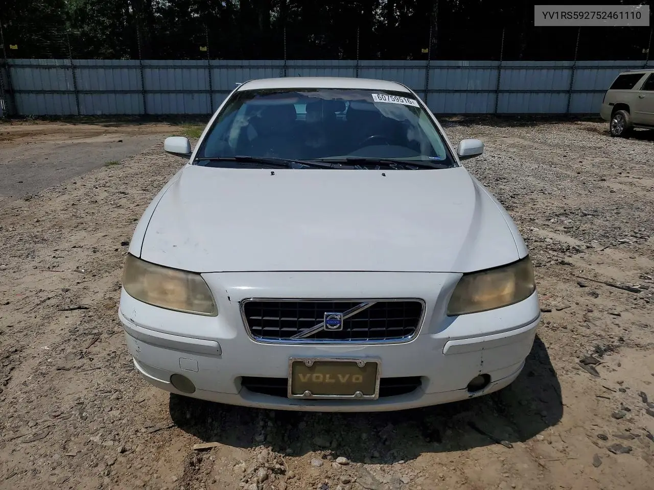 2005 Volvo S60 2.5T VIN: YV1RS592752461110 Lot: 60759516
