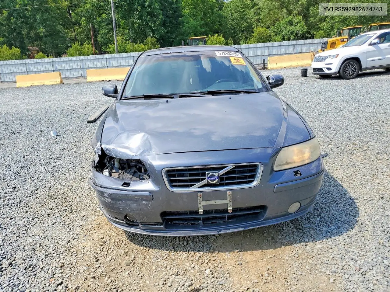 2008 Volv S60 VIN: YV1RS592982674743 Lot: 57208006