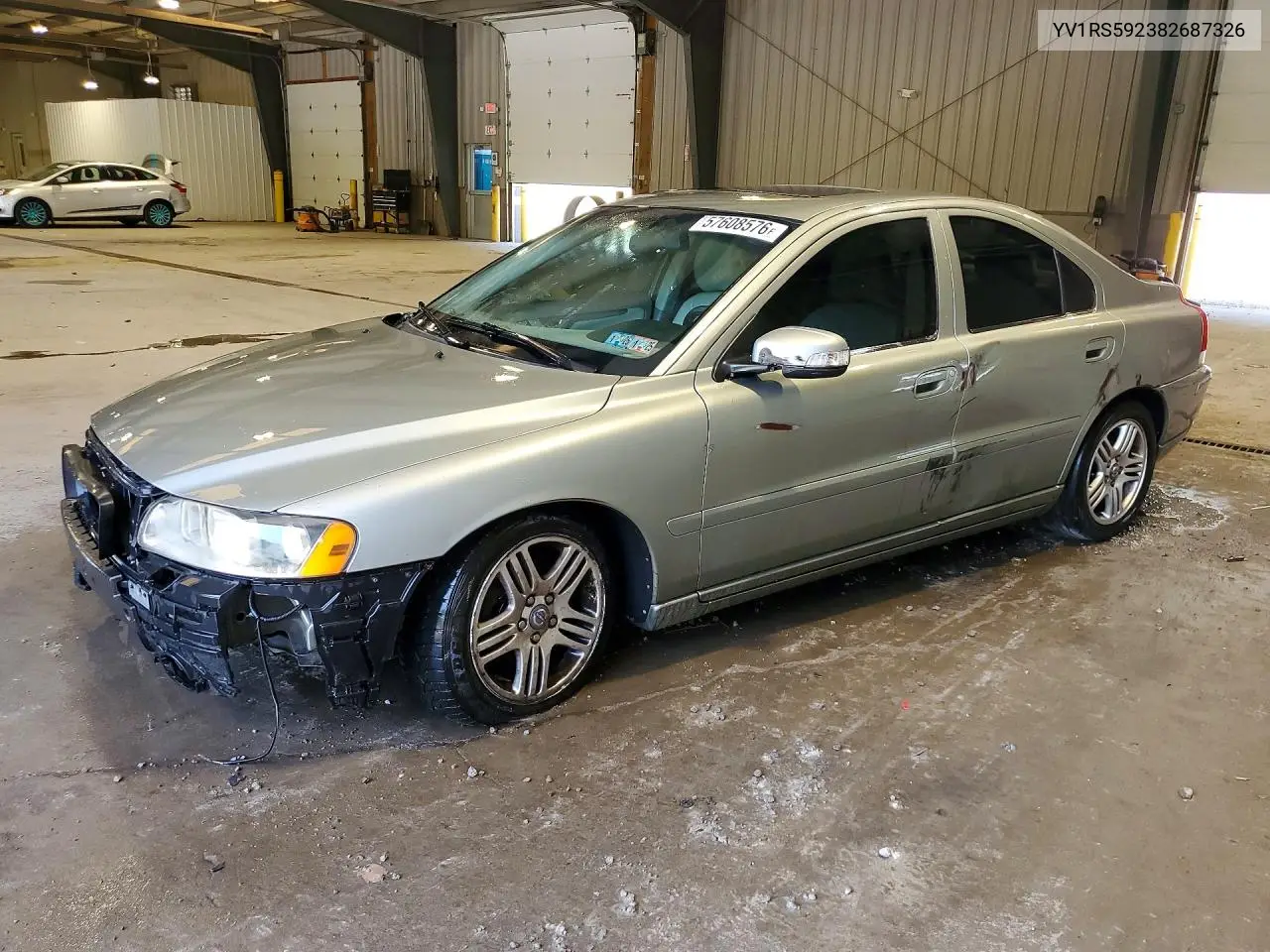 2008 Volvo S60 2.5T VIN: YV1RS592382687326 Lot: 57608576