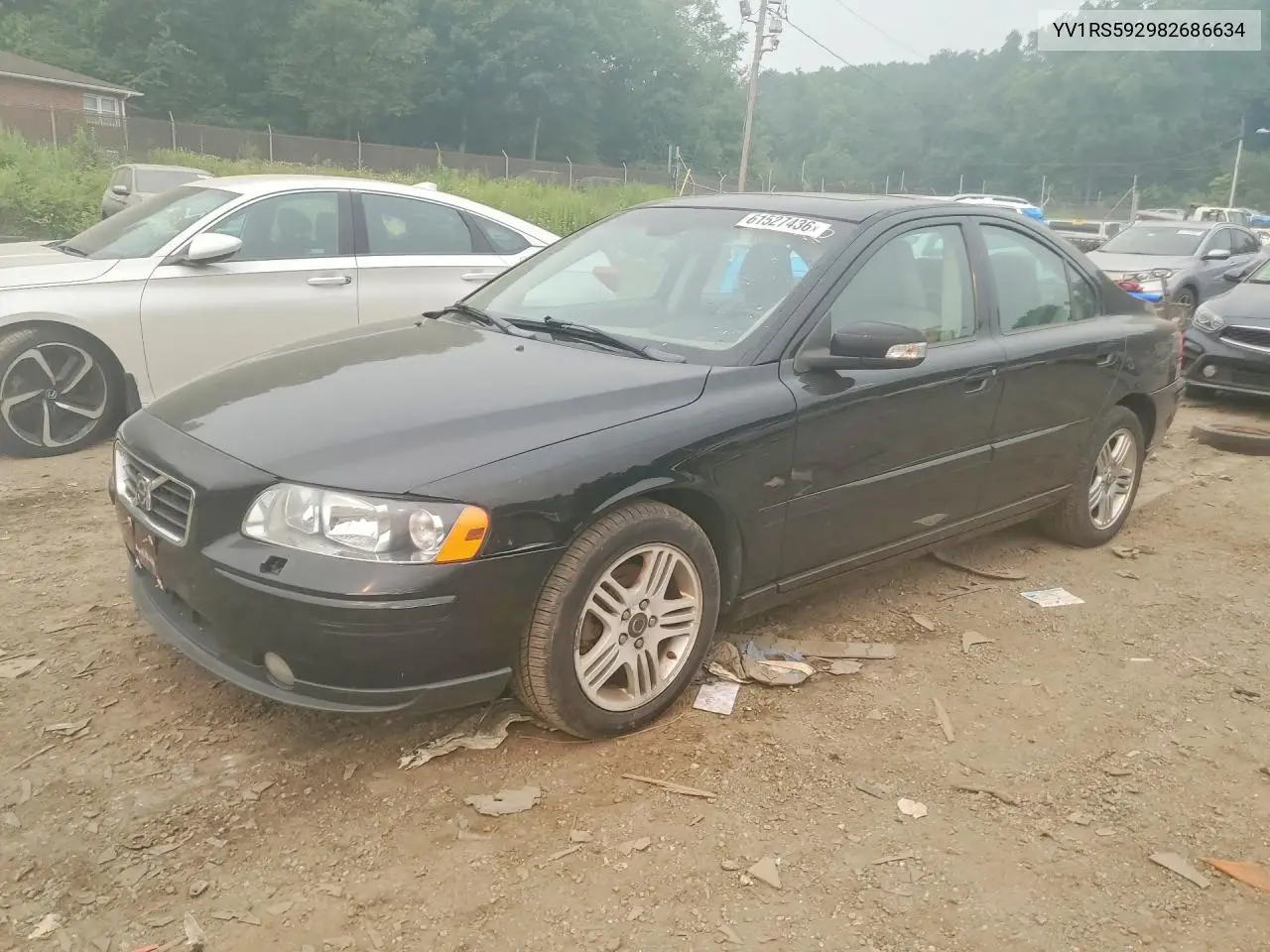 2008 Volvo S60 2.5T VIN: YV1RS592982686634 Lot: 61527436