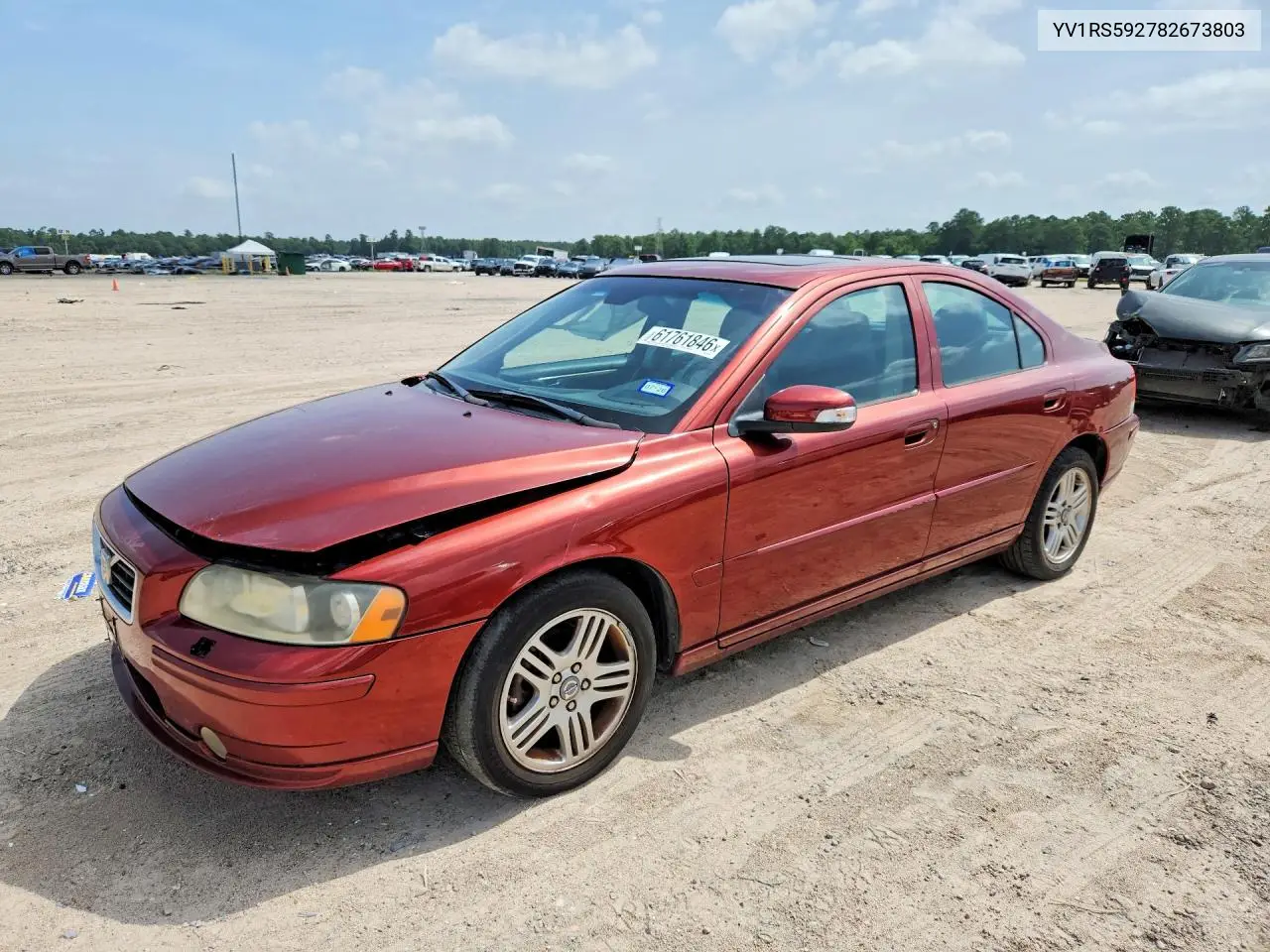 2008 Volvo S60 2.5T VIN: YV1RS592782673803 Lot: 61761846