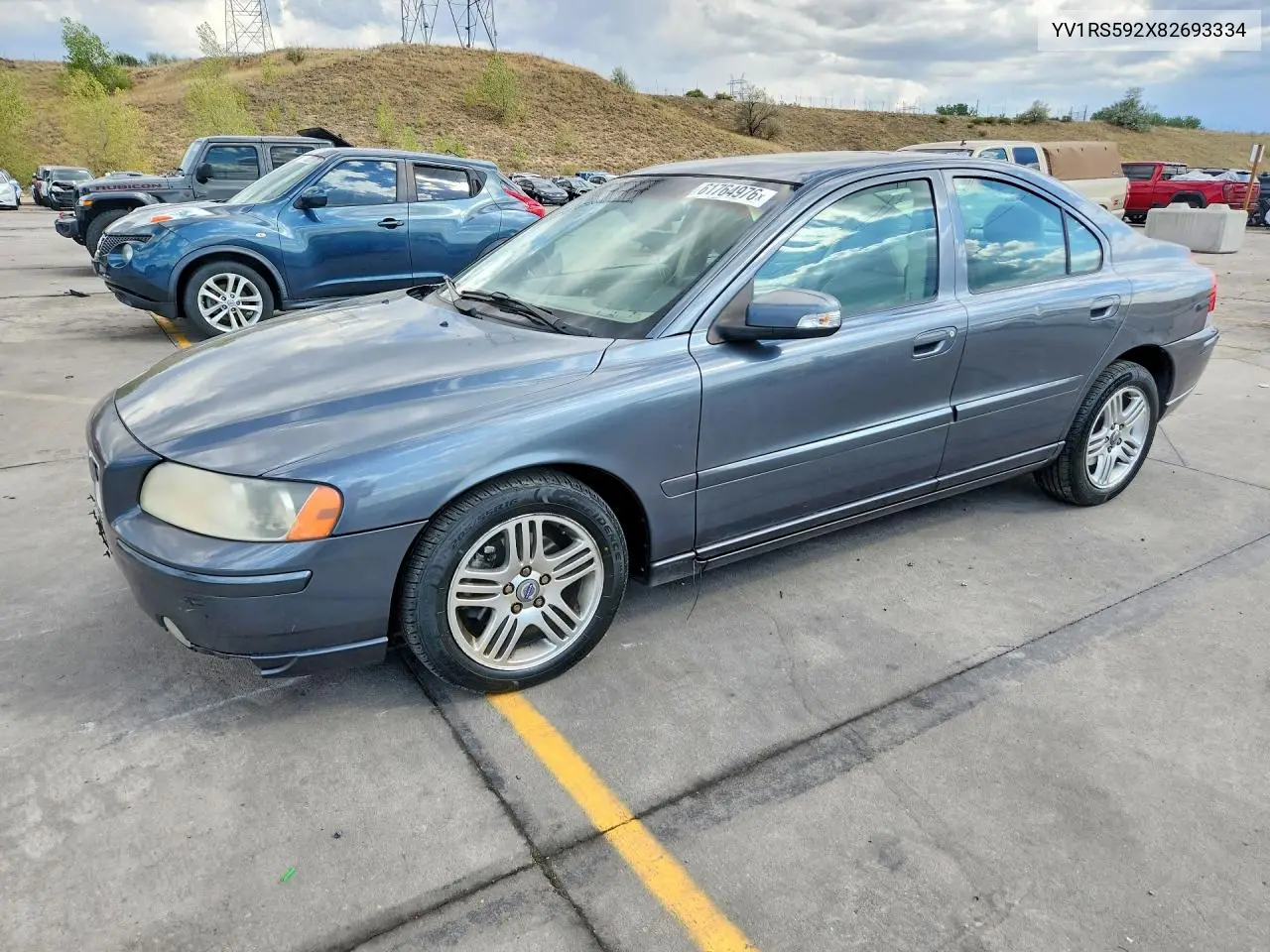 2008 Volvo S60 2.5T VIN: YV1RS592X82693334 Lot: 61764976