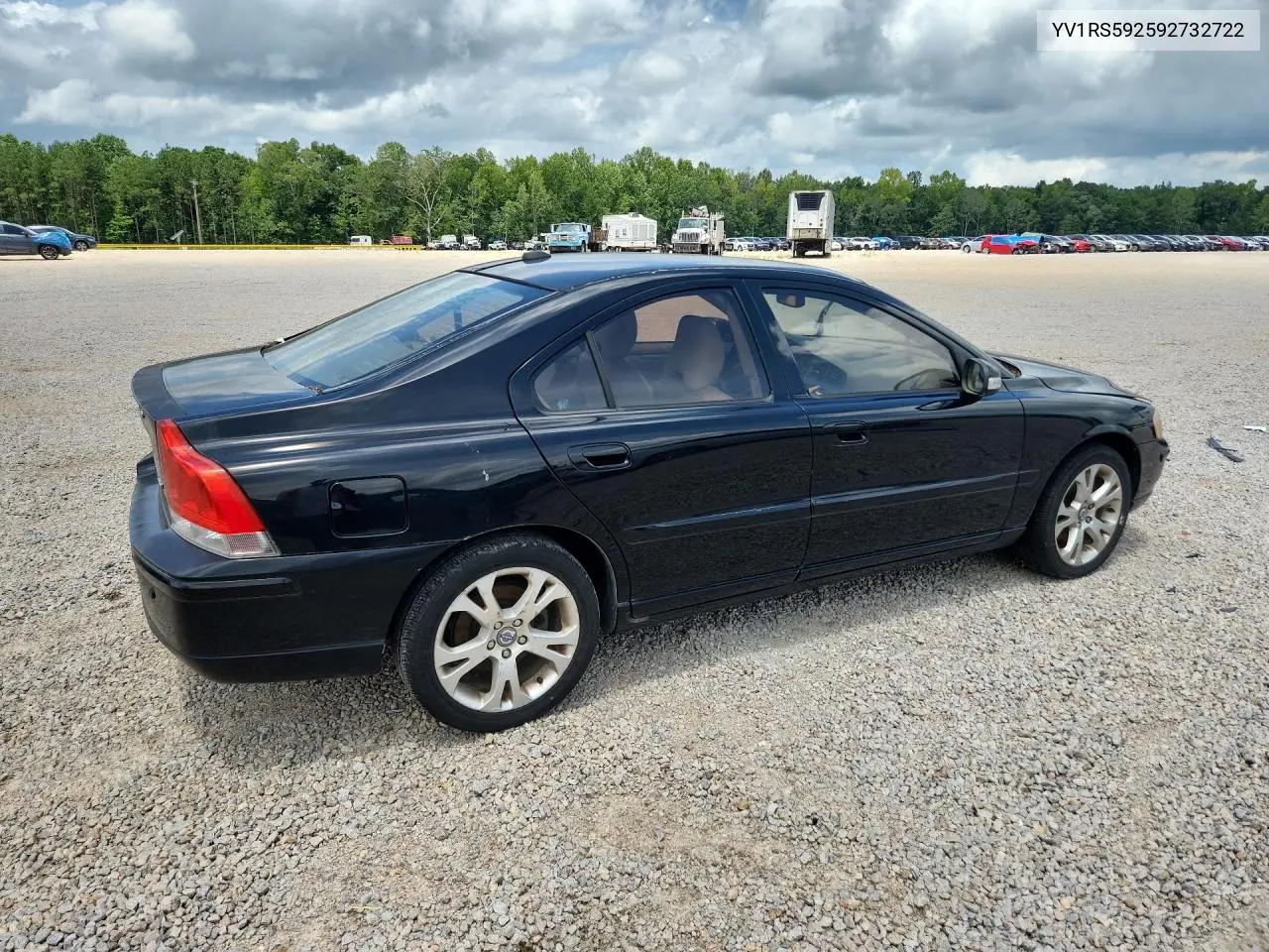 2009 Volvo S60 2.5T VIN: YV1RS592592732722 Lot: 61922026
