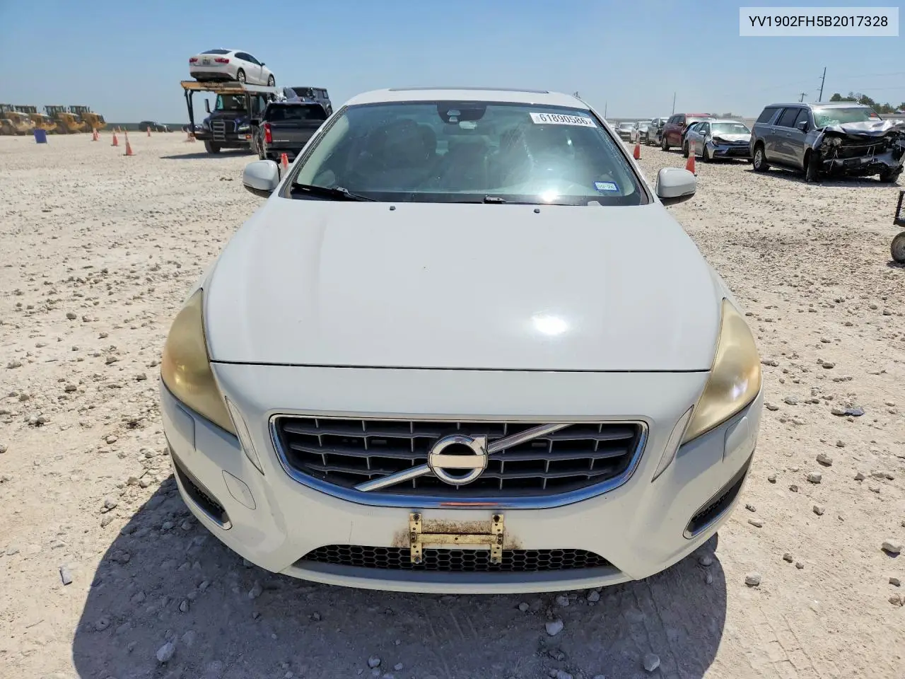 2011 Volvo S60 T6 VIN: YV1902FH5B2017328 Lot: 61890586