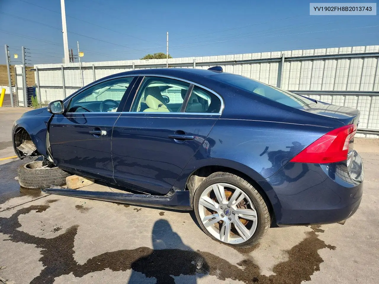 2011 Volvo S60 T6 VIN: YV1902FH8B2013743 Lot: 85792125