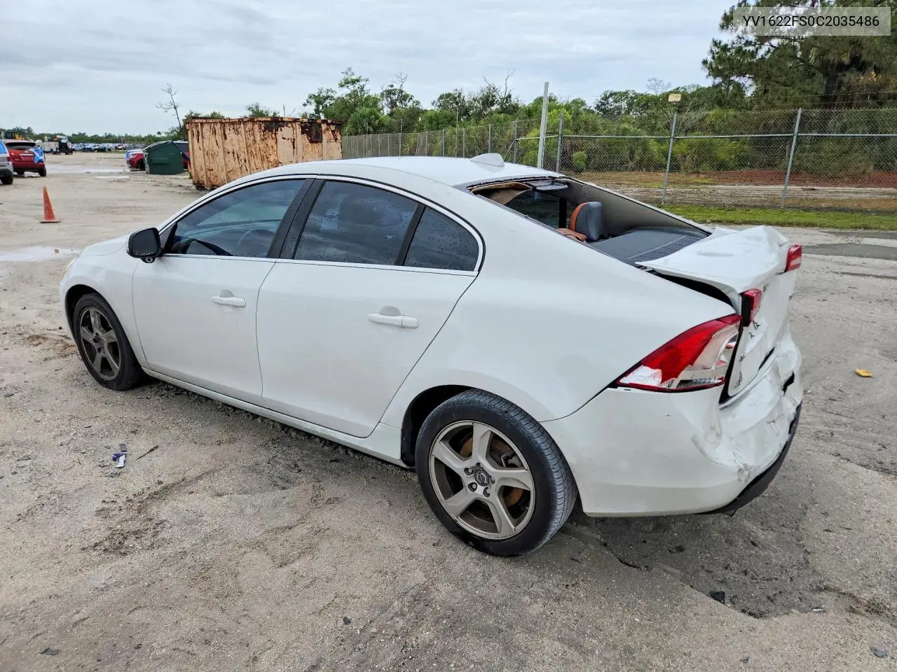 2012 Volvo S60 T5 VIN: YV1622FS0C2035486 Lot: 56788816