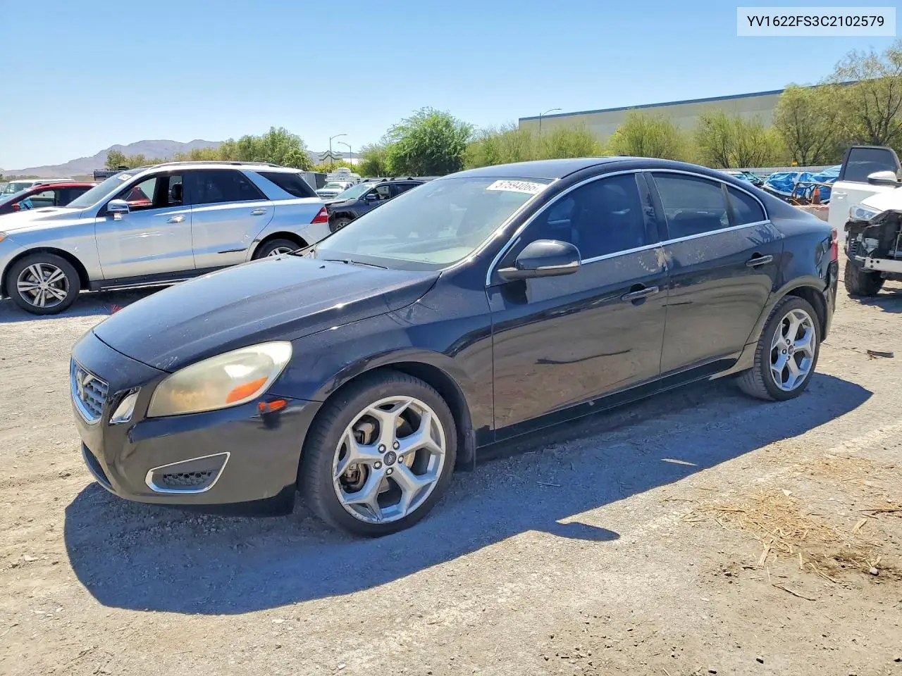 2012 Volvo S60 T5 VIN: YV1622FS3C2102579 Lot: 57594066