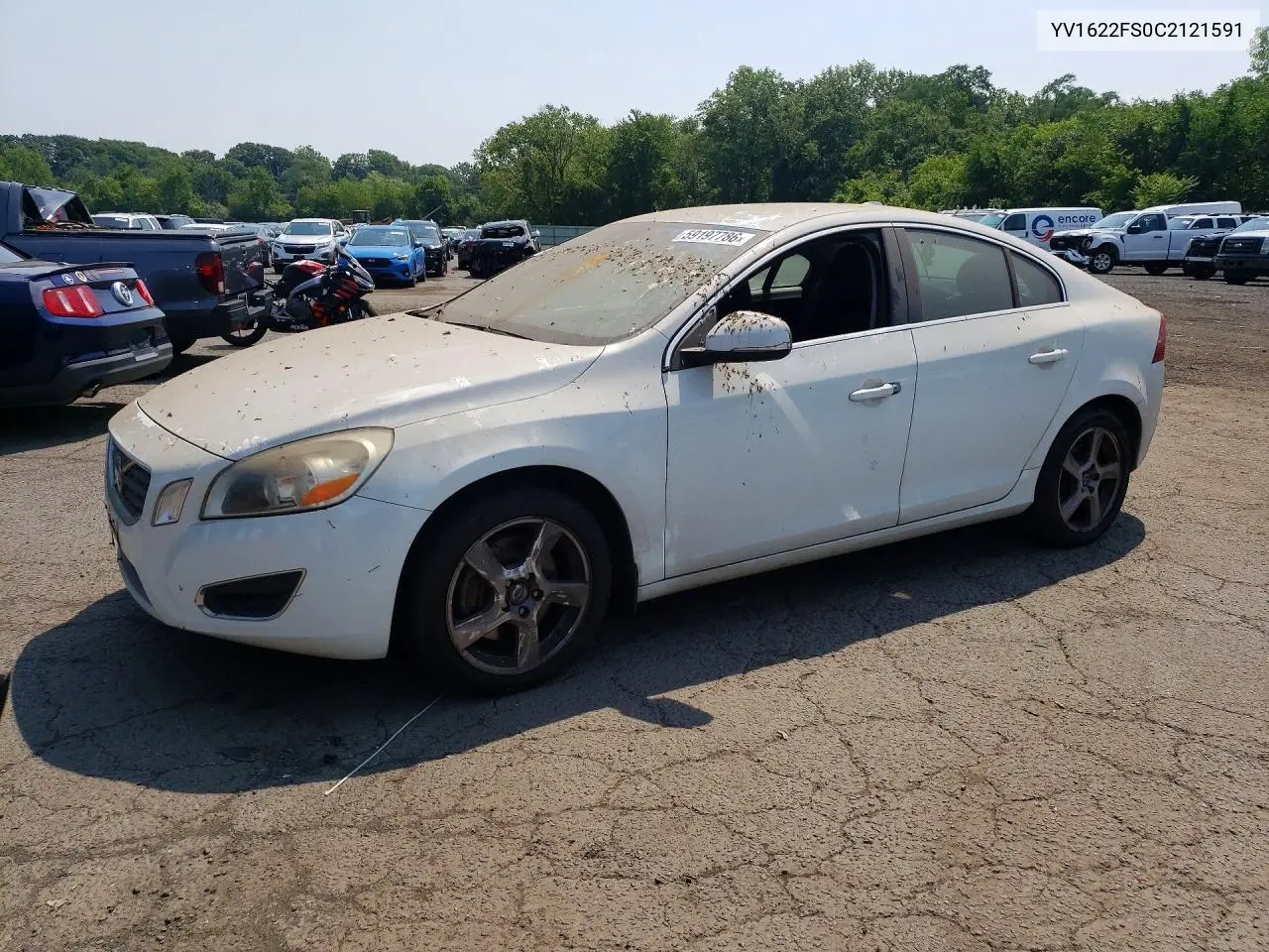 2012 Volv S60 VIN: YV1622FS0C2121591 Lot: 59197786