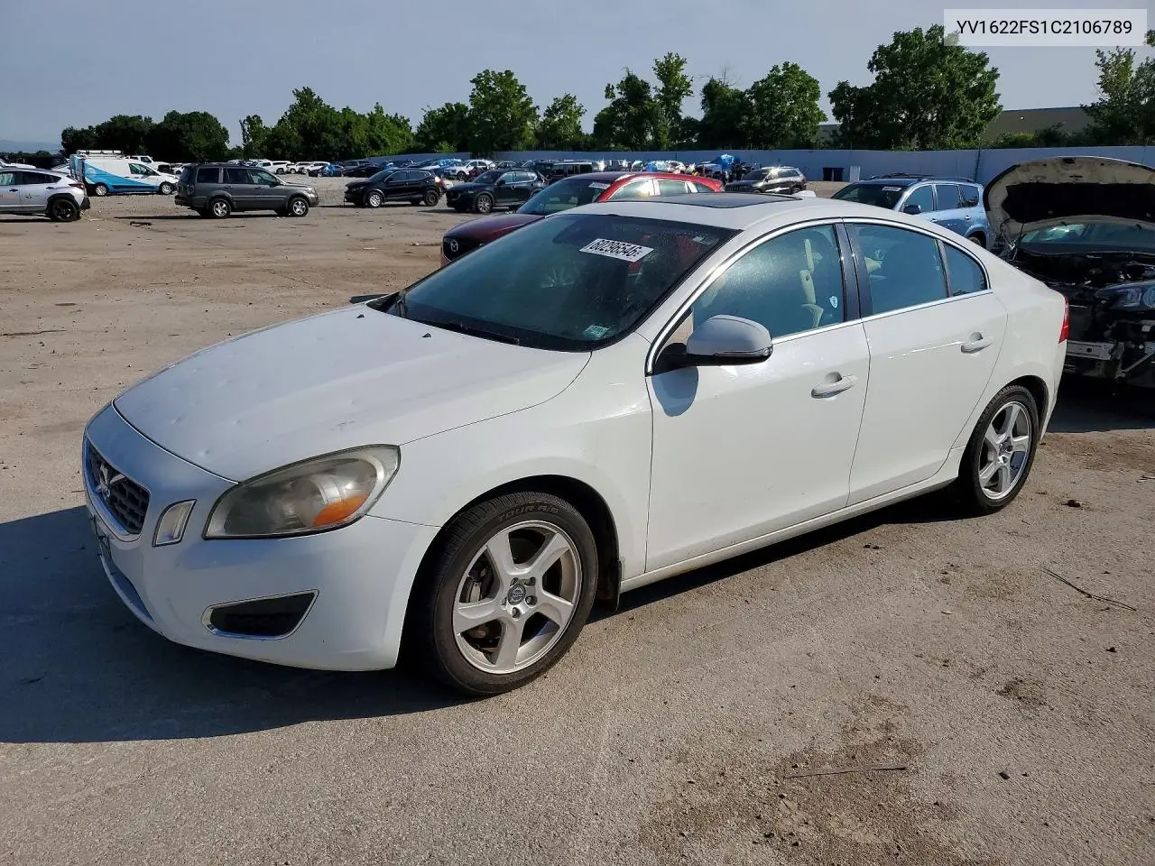 2012 Volvo S60 T5 VIN: YV1622FS1C2106789 Lot: 60296546