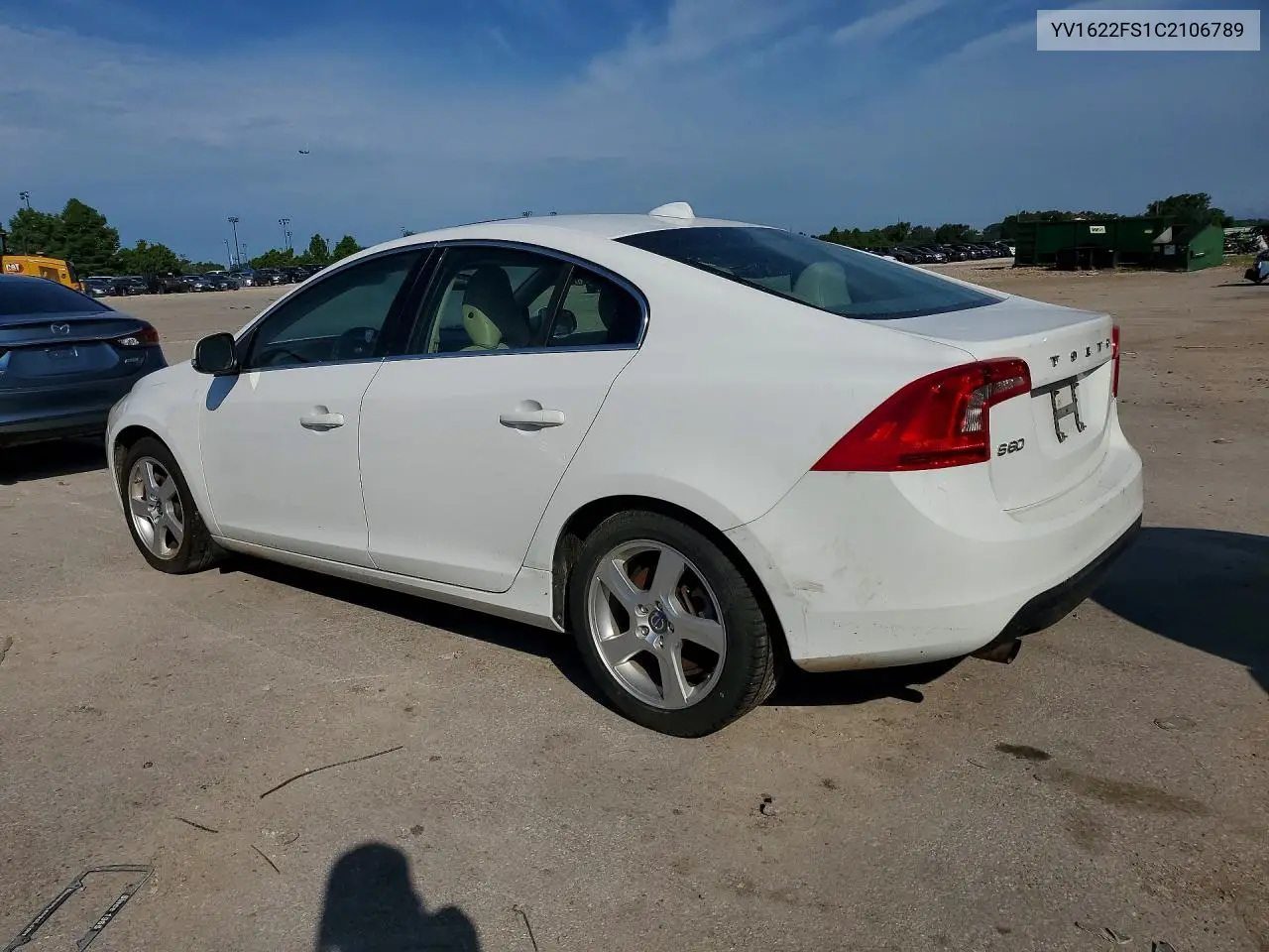 2012 Volvo S60 T5 VIN: YV1622FS1C2106789 Lot: 60296546