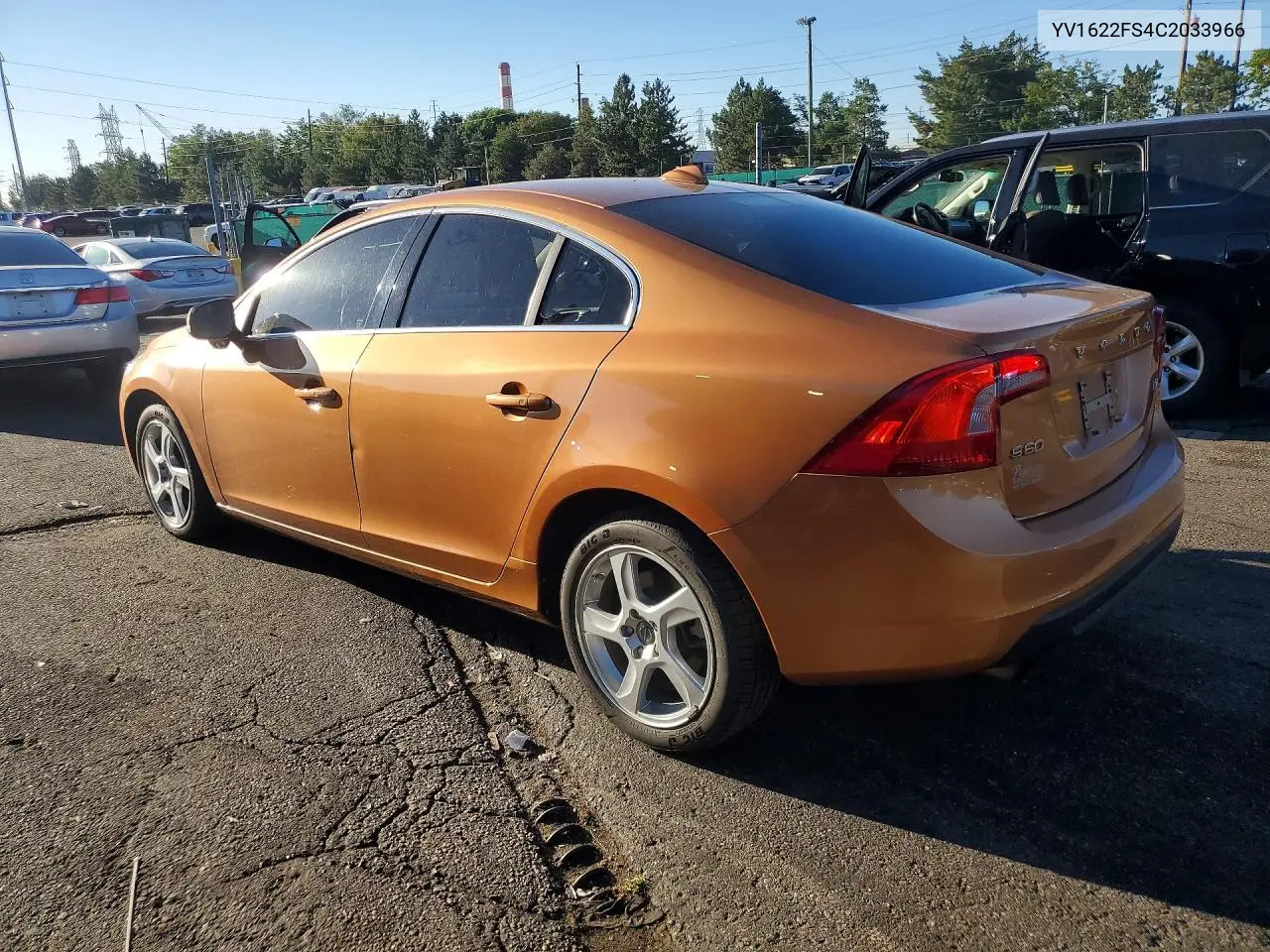 2012 Volvo S60 T5 VIN: YV1622FS4C2033966 Lot: 60648246