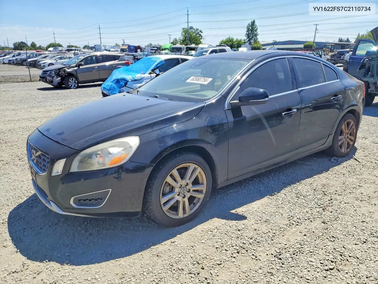 2012 Volvo S60 T5 VIN: YV1622FS7C2110734 Lot: 60980756