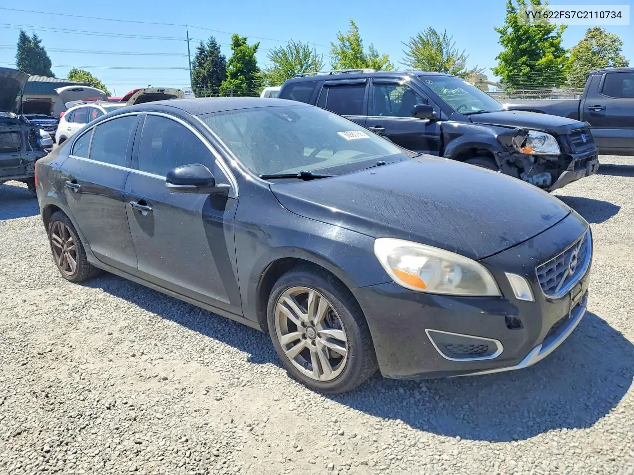2012 Volvo S60 T5 VIN: YV1622FS7C2110734 Lot: 60980756