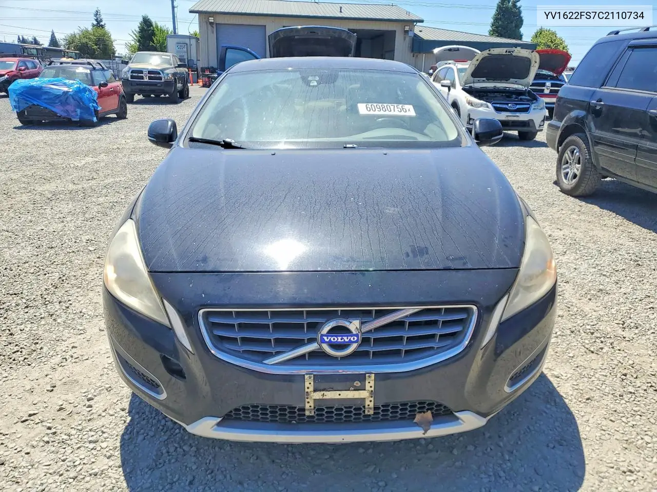2012 Volvo S60 T5 VIN: YV1622FS7C2110734 Lot: 60980756