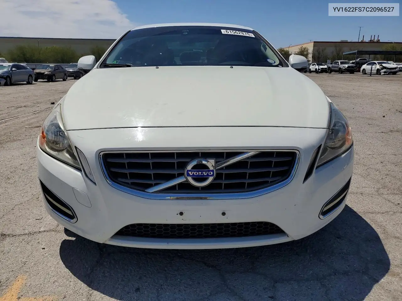 2012 Volvo S60 T5 VIN: YV1622FS7C2096527 Lot: 61562876