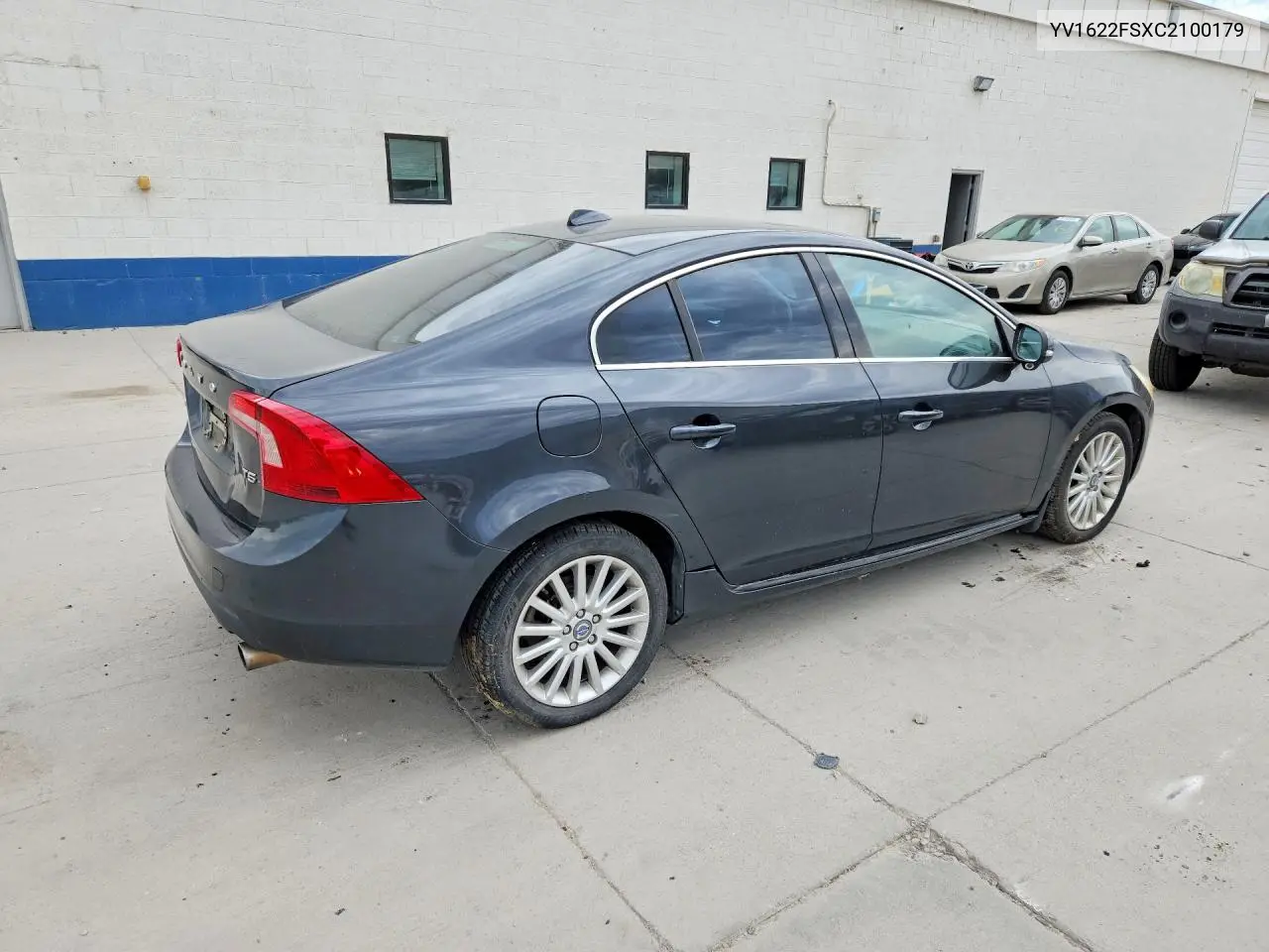 2012 Volvo S60 T5 VIN: YV1622FSXC2100179 Lot: 61922586