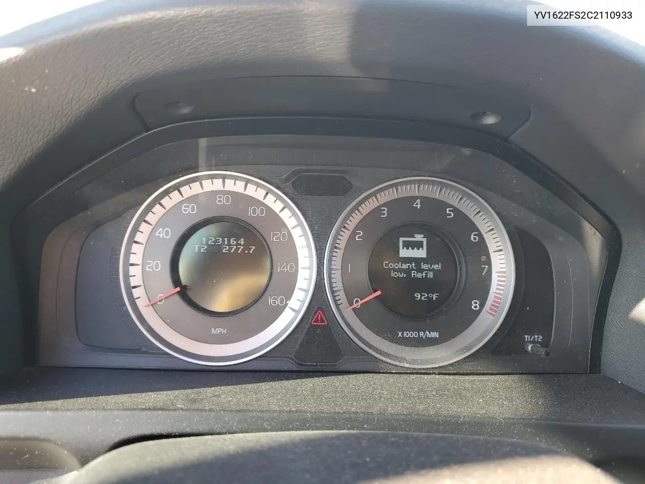 YV1622FS2C2110933 2012 Volvo S60 T5