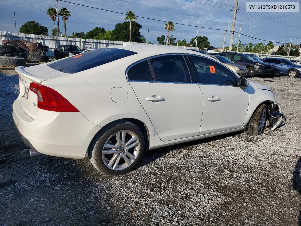 2013 Volvo S60 T5 VIN: YV1612FSXD1216573 Lot: 56114636