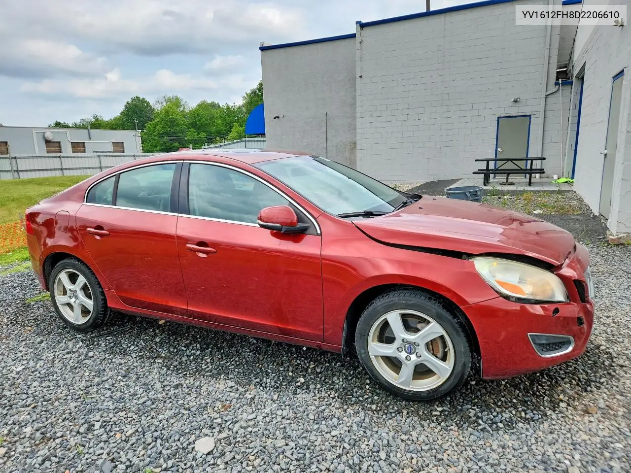 2013 Volvo S60 T5 VIN: YV1612FH8D2206610 Lot: 56995966
