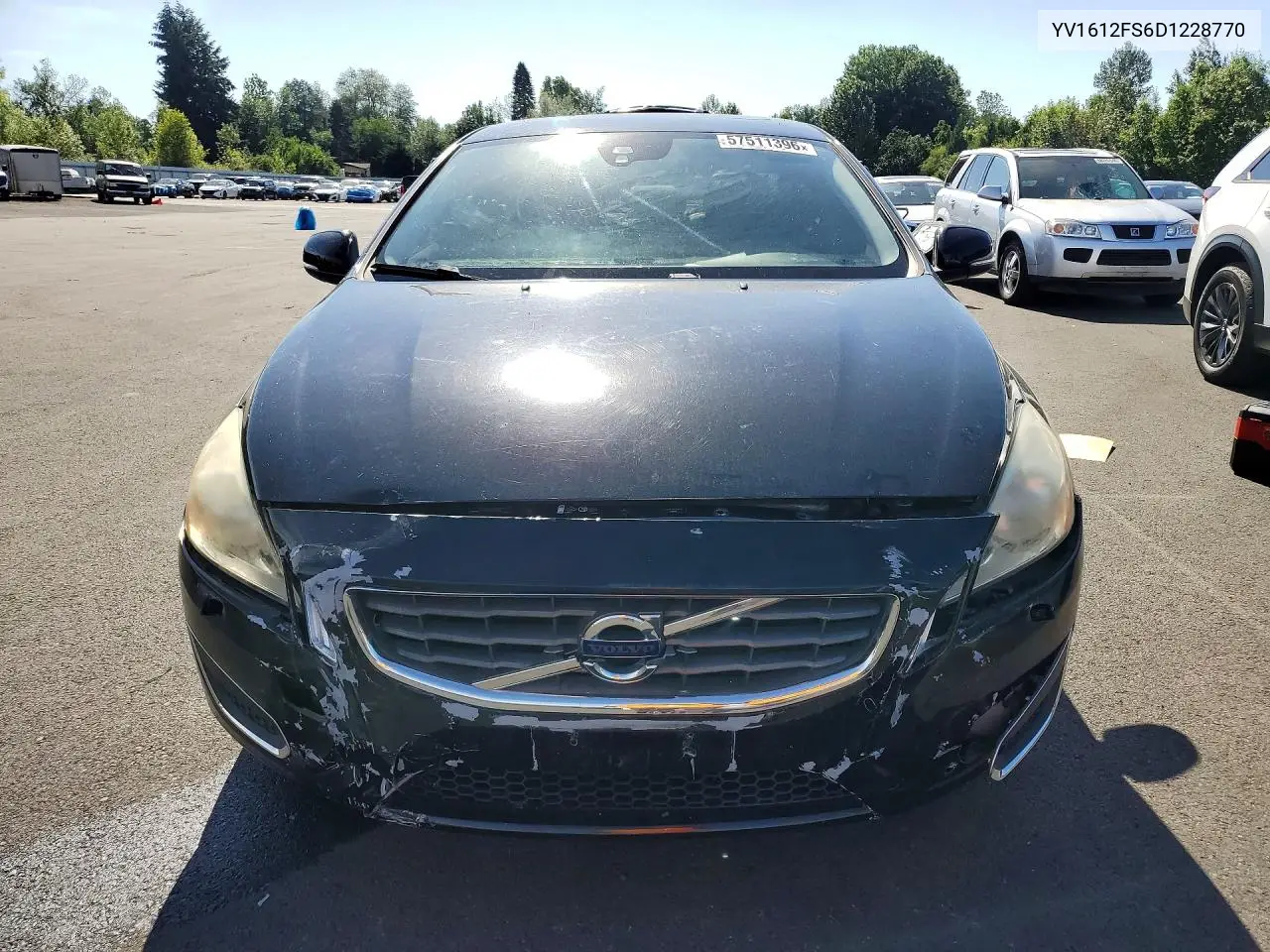 2013 Volvo S60 T5 VIN: YV1612FS6D1228770 Lot: 57511396