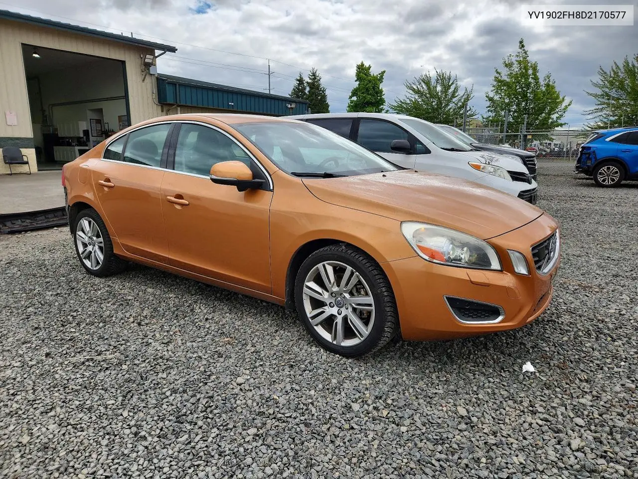2013 Volvo S60 T6 VIN: YV1902FH8D2170577 Lot: 58702376